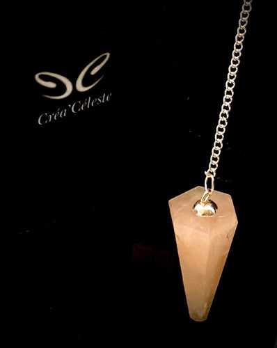 Pendule Conique Quartz Rose