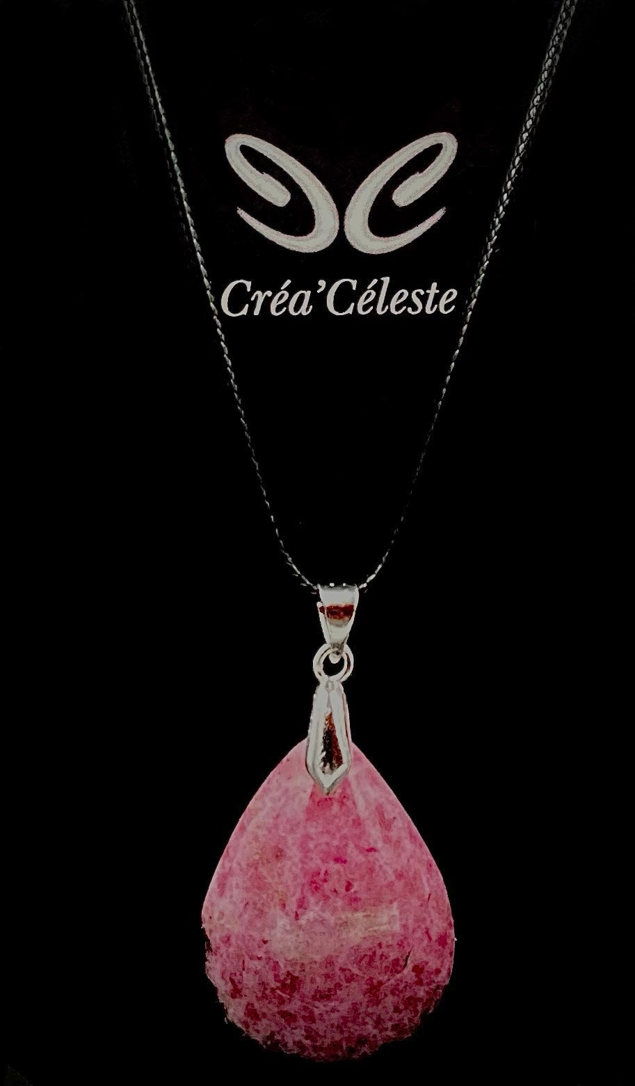 Collier Pierre Percée Rhodonite