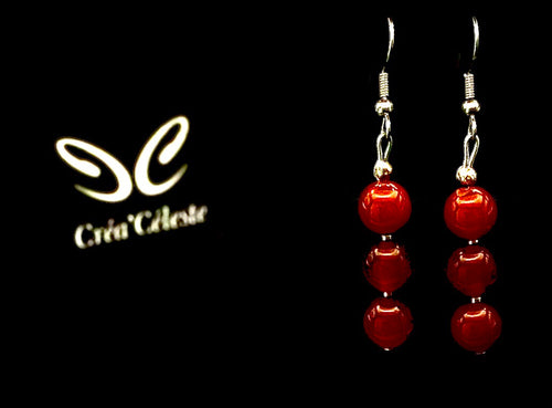 Boucles d'Oreilles Cornaline