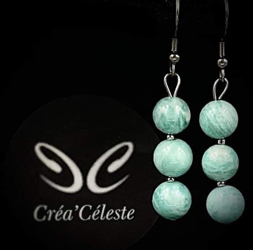 Boucles d'Oreilles Amazonite