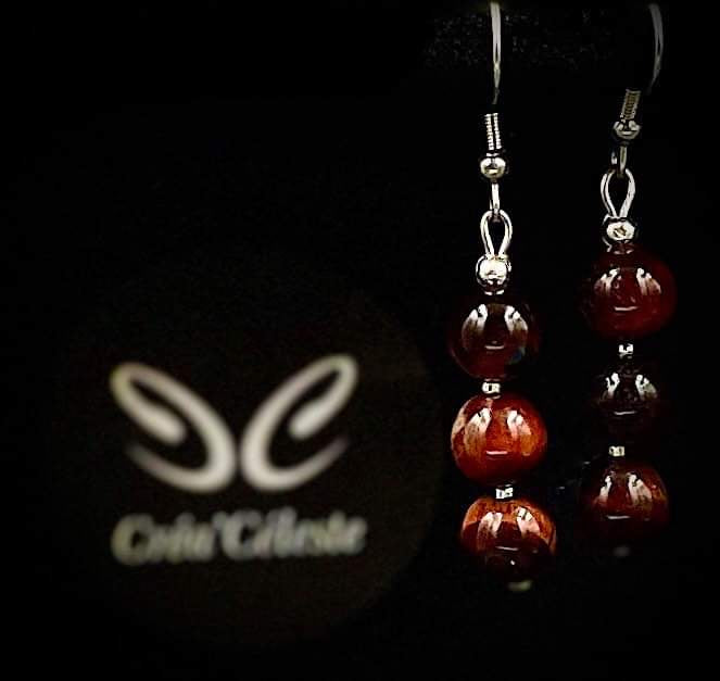 Boucles d'Oreilles Oeil de Taureau